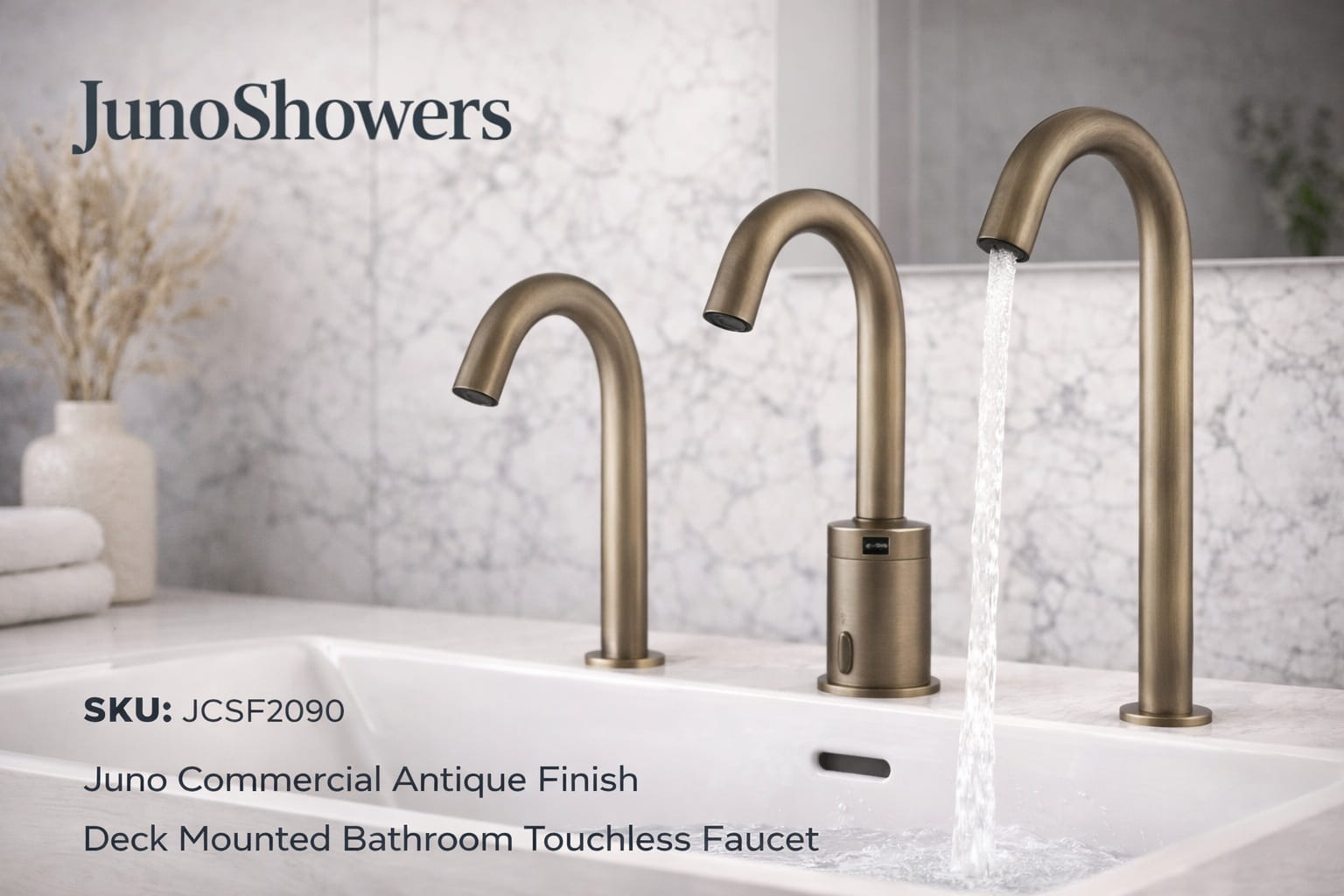 JunoShowers commercial faucet finish set sample image