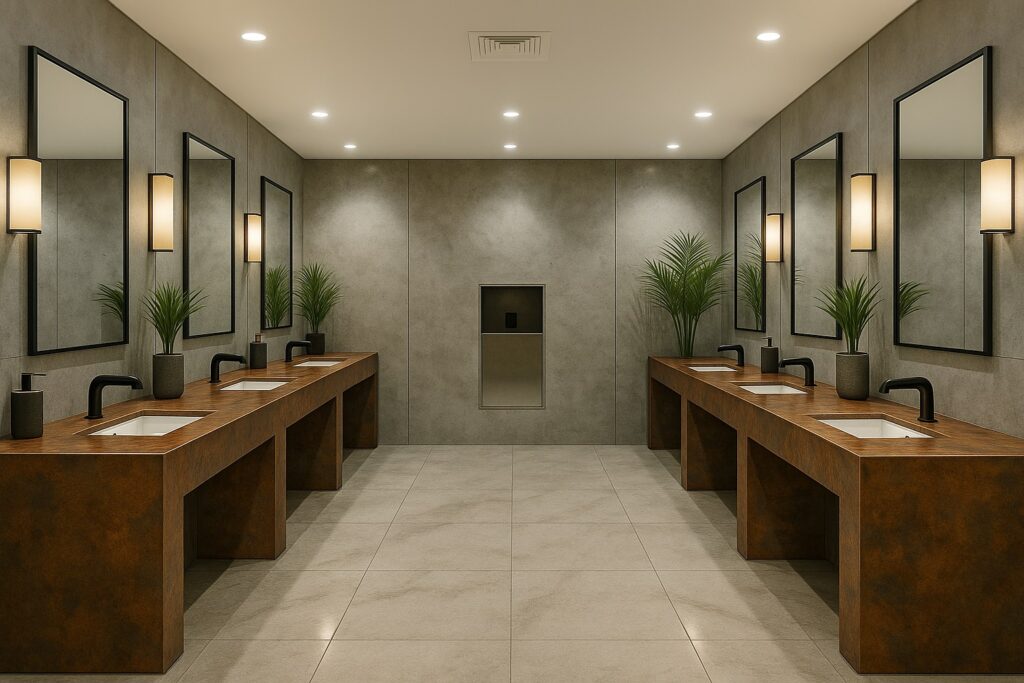 Luxury bathroom smart faucet design