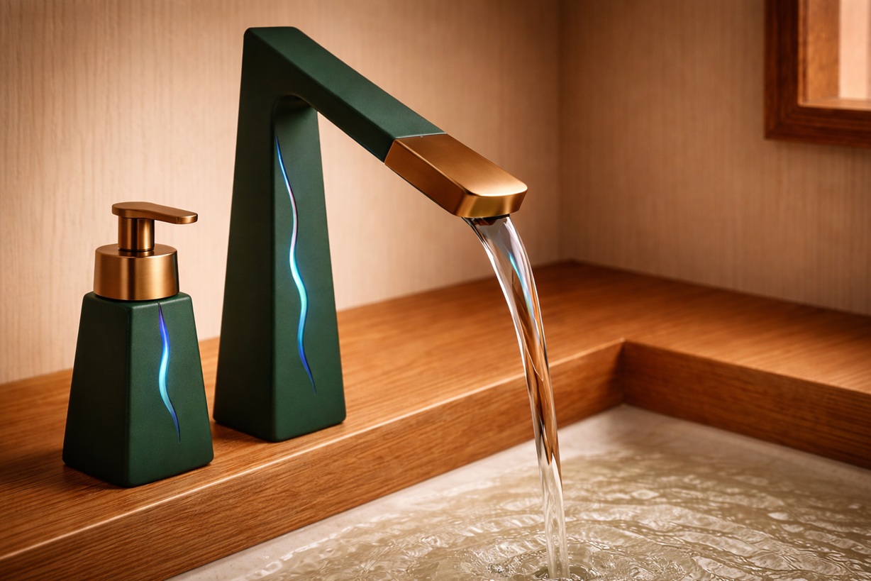 Internal electronics or sensor module for a commercial touchless faucet