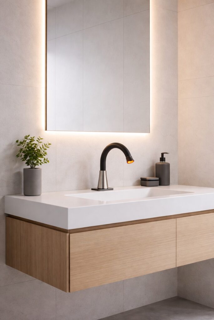 Luxury bathroom interior