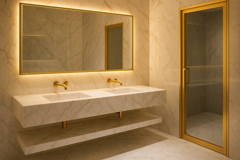 Modern sink and faucet styling