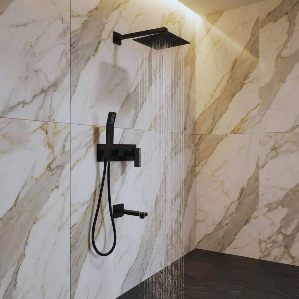 FS10680 Matte Black Shower System product image