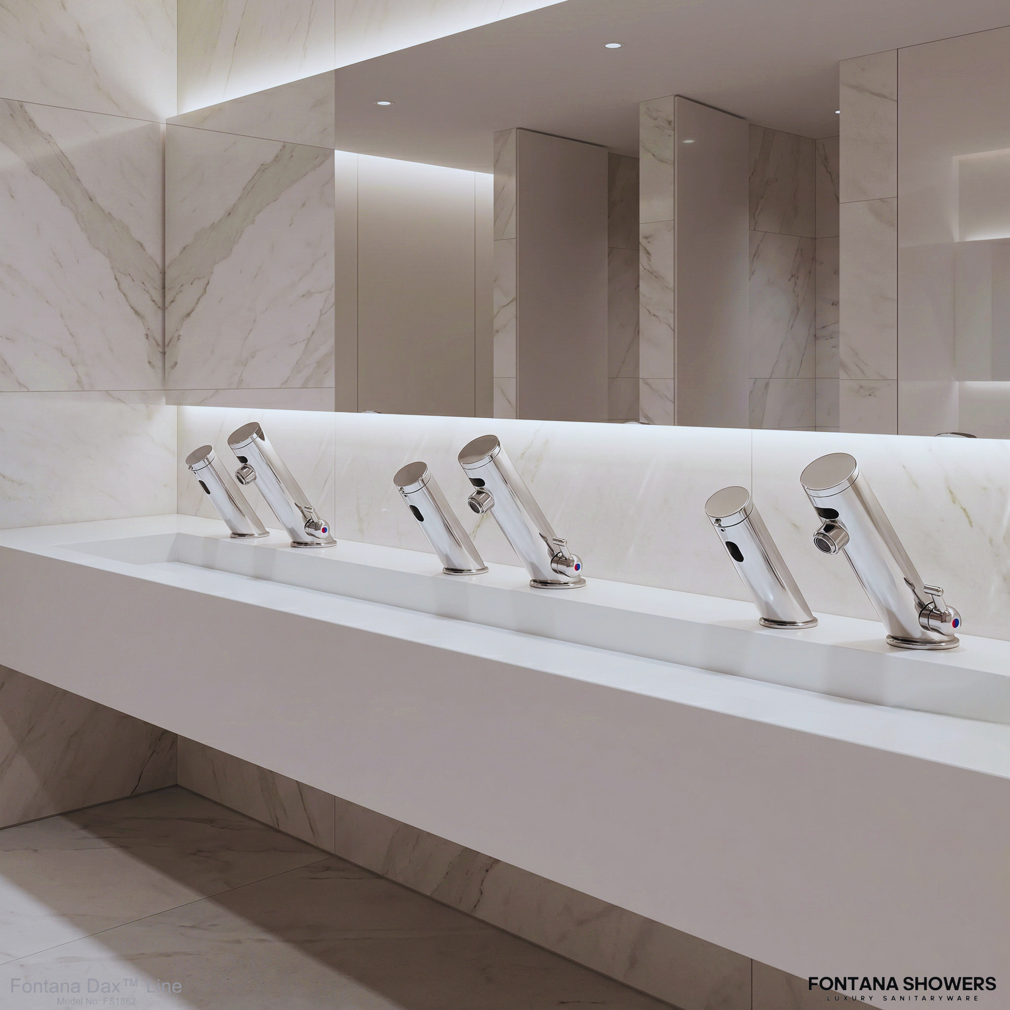 Specification sheets and technical submittals for commercial sensor restroom fixtures
