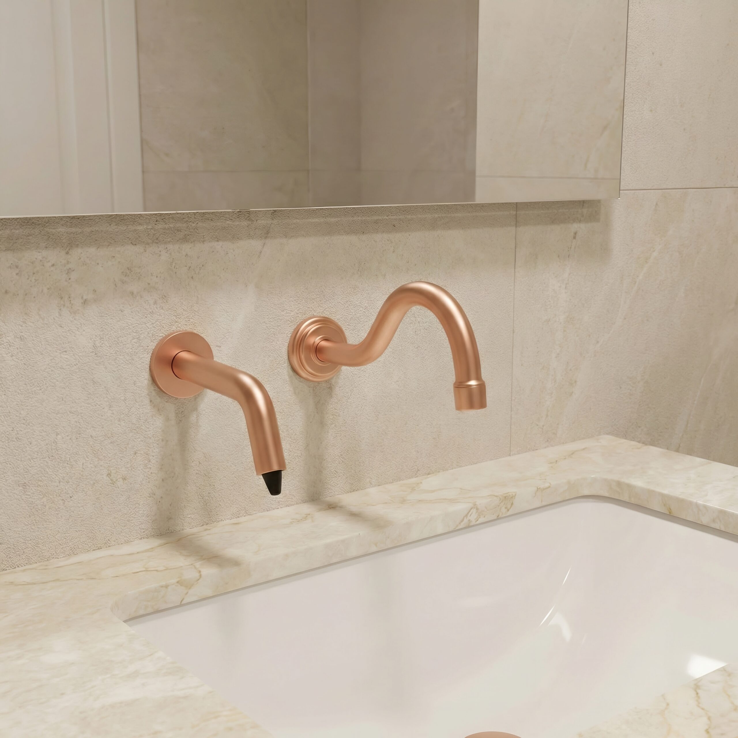 Procurement committee reviewing restroom fixture RFP scoring sheets